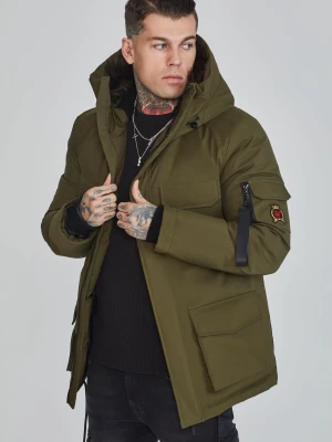 SikSilk Męska Zielona Parka