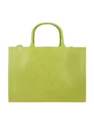 Zielona Milky Bag z Logo Paskiem Armani Exchange