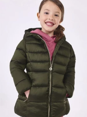 Zielona pikowana kurtka dziewczęca zimowa Mayoral