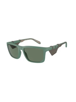 Zielona Ramka Ciemnozielone Soczewki Okulary przeciwsłoneczne Emporio Armani