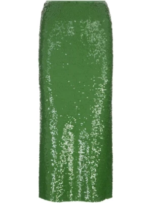 Zielona Spódnica z Cekinami Maxi Tory Burch