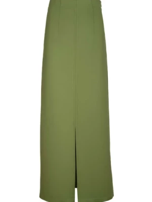 Zielona Spódnica z Jerseyu z Przodu Max Mara