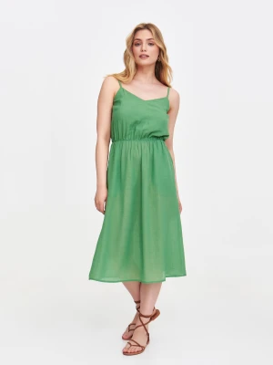 Zielona sukienka na ramiączkach Top Secret