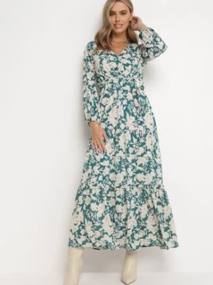 Zielona Sukienka Naerippe rosa