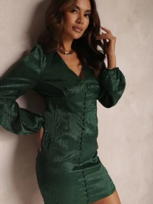 Zielona Sukienka Taliowana Chlorilea bisou's project