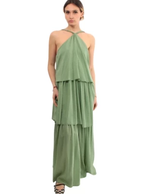 Zielona Sukienka Wiosna Lato Model Solotre