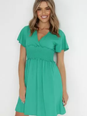 Zielona Sukienka z Wiskozy Gulpari cflo