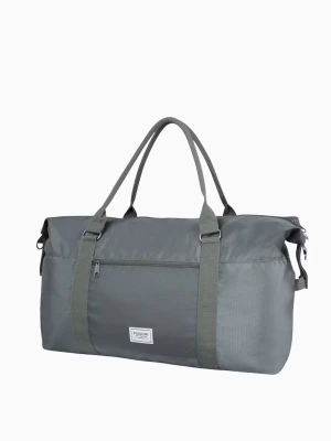 Zielona torba podróżna z regulowanym paskiem Puccini