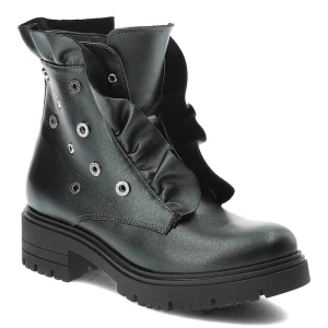 Zdjęcie produktu Zielone Botki Armodo Eleganckie Buty Damskie