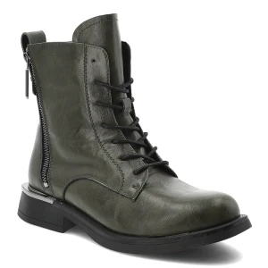 Zielone Botki Vinceza Ocieplane Buty Damskie