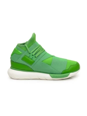 Zielone buty sportowe z elastycznymi paskami Y-3