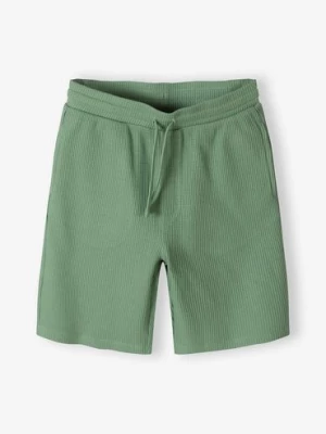 Zielone dzianinowe krótkie spodenki dla chłopca - Limited Edition