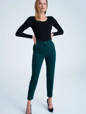 Zielone eleganckie spodnie Greenpoint