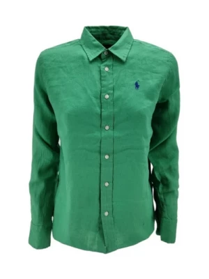 Zielone Koszule Męskie Ralph Lauren