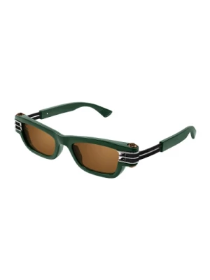 Zielone okulary przeciwsłoneczne Ss24 dodatki damskie Bottega Veneta