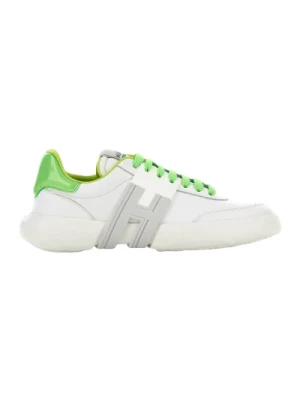 Zielone płaskie buty - Hogan-3R Hogan