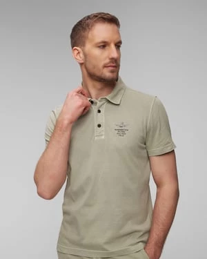 Zielone Polo Męskie Aeronautica Militare