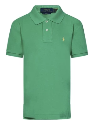 Zielone Polo T-shirty i Pola z Pomarańczowym Haftem Konia Polo Ralph Lauren