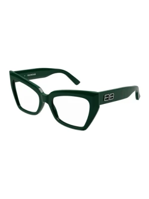 Zielone Przezroczyste Okulary Bb0275O Balenciaga