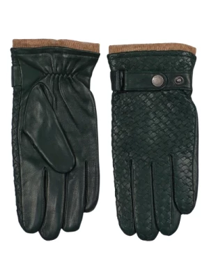 Zielone rękawiczki z jagnięcej skóry Howard London
