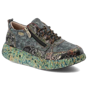 Zielone Sneakersy Laura Vita Eleganckie Sportowe Obuwie Damskie