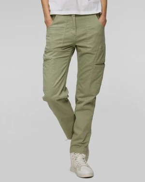 Zielone spodnie cargo damskie Aeronautica Militare