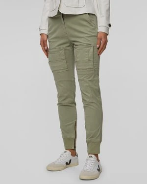 Zielone spodnie cargo damskie Aeronautica Militare