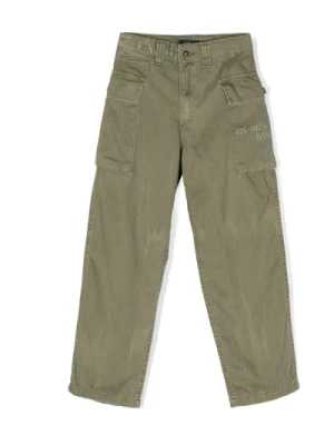 Zielone Spodnie Cargo z Logo Ralph Lauren