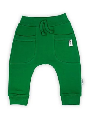 Zielone spodnie dresowe dla chłopca Nicol