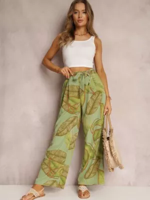 Zielone Spodnie Nulty rosa