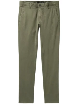 Zielone Spodnie Straight Fit Incotex