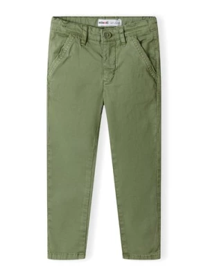 Zielone spodnie typu chino dla chłopca Minoti