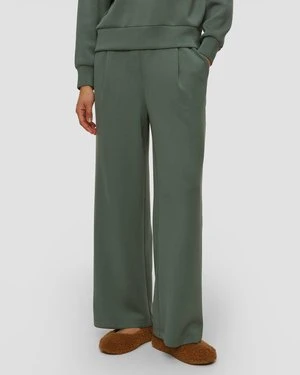 Zielone Spodnie Z Wiskozy Damskie Varley The Extra Wide Leg Pant 29.5