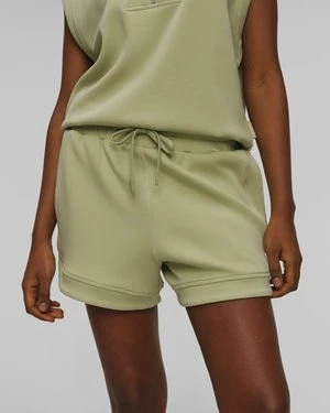 Zielone Szorty Dresowe Damskie Varley Ollie High Rise Short 3.5