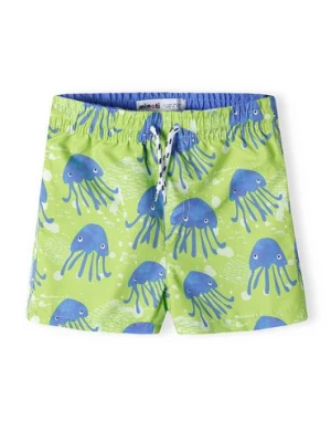 Zielone szorty kąpielowe dla chłopca w meduzy Minoti