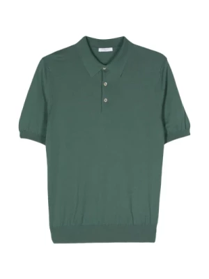 Zielone T-shirty Polo z Bawełny i Jedwabiu Boglioli