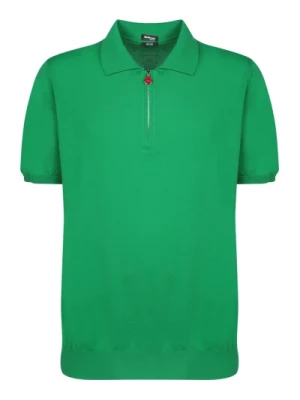 Zielone T-shirty Polosy Ss24 Kiton