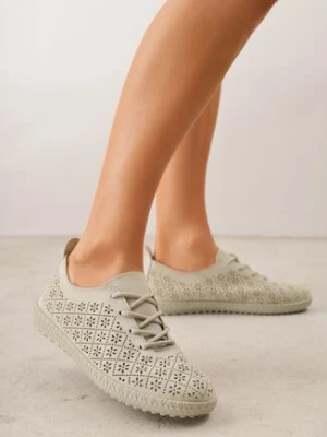 Zielone Tenisówki z Ażurową Cholewką Tidella seastar