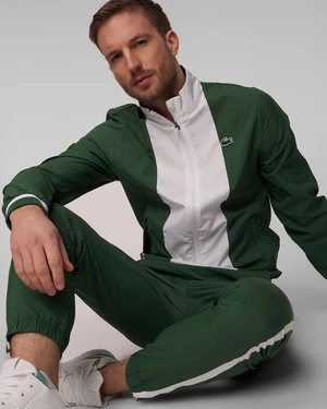 Zdjęcie produktu Zielono-biały Komplet Dresowy Męski Lacoste Wh7581 Danił Miedwiediew