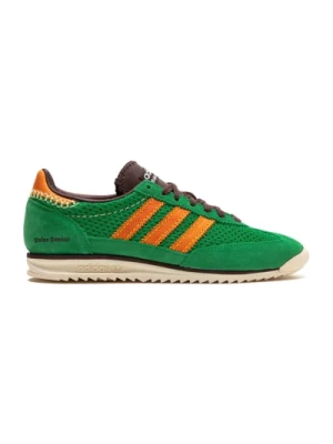 Zielono/Pomarańczowe Dziane Sneakersy Adidas