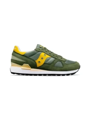 Zielono-Żółte Shadow Original Sneakers Saucony