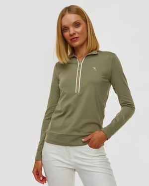 Zielony Golf Damski Chervo Trapezista