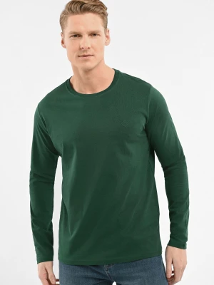 Zielony longsleeve L-HALS Volcano