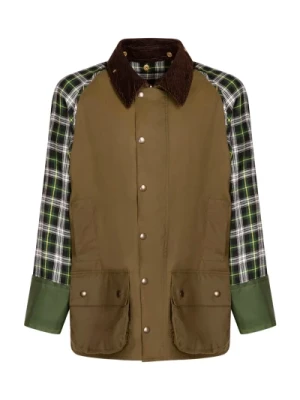 Zielony Odwracalny Płaszcz Caban dla Mężczyzn Maison Margiela