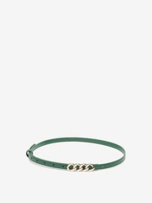 Zielony Pasek z Ozdobną Klamrą Tulidia