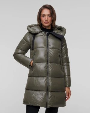 Zielony Płaszcz Damski Save The Duck Isabel