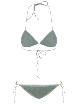 Zielony Strój Morski Bikini Lurex Oseree