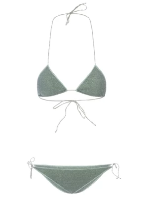 Zielony Strój Morski Bikini Lurex Oseree