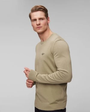 Zielony sweter męski Aeronautica Militare