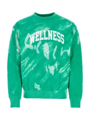 Zielony sweter z bawełny, Nowoczesny styl Sporty & Rich